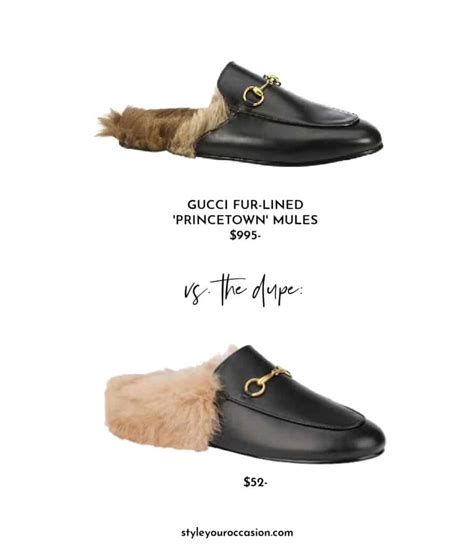 fur lined clogs gucci dupe|best gucci loafer dupes.